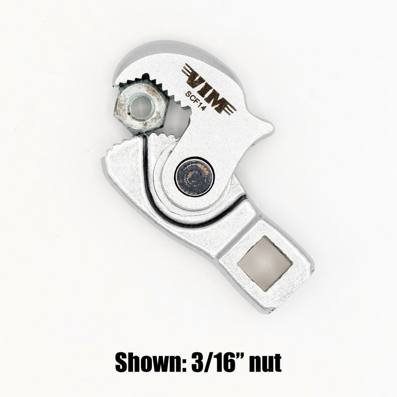 Vim Tools SCF14 Spring-Loaded Crowfoot Multi Wrench, 1/4" Drive