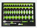 Vim Tools SMS400 Master Socket Set 1/4" Drive, Inch/Metric Shallow and Deep 51 Piece in EVA Foam