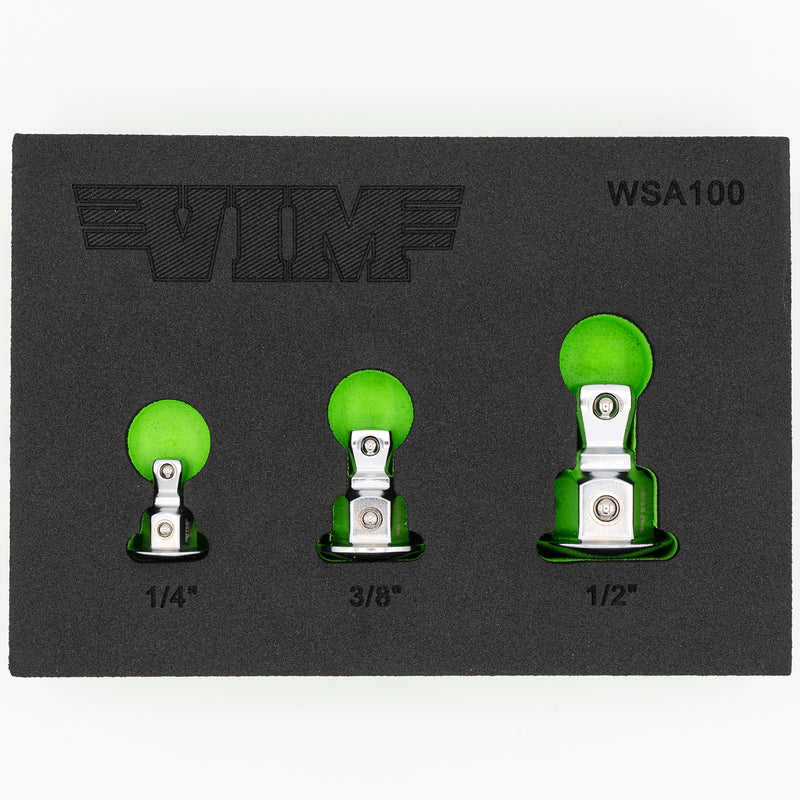 Vim Tools WSA100 Wobble Socket Adapter Set, Converts Wrench to Wobble