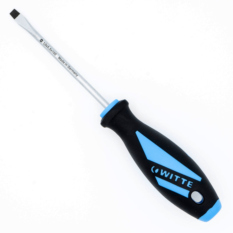 Witte 53105 Slotted 5.5mm (7/32") x 4" Flat Blade Maxx Screwdriver